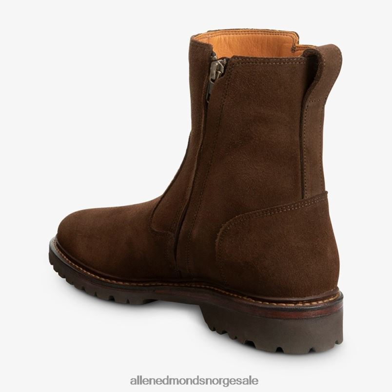 nei Allen Edmonds menn Discovery moto støvel brunt semsket skinn 64B6Z428
