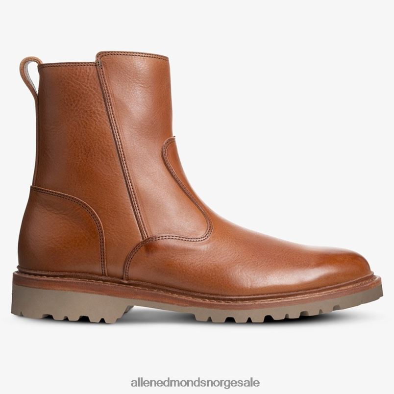 nei Allen Edmonds menn Discovery moto støvel konjakk 64B6Z427