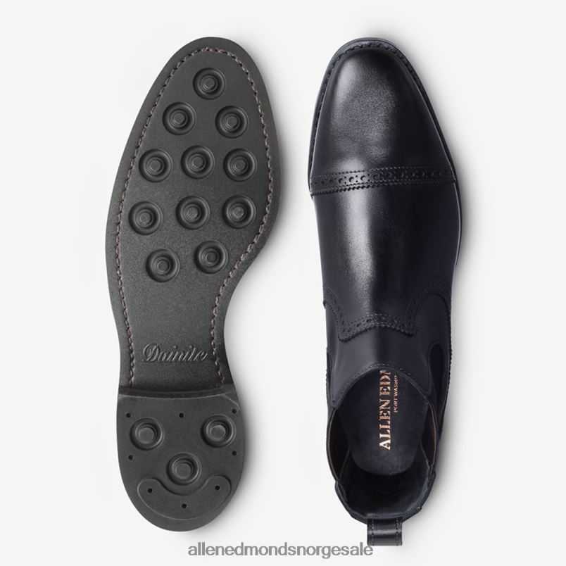 nei Allen Edmonds menn lombard chelsea kjole støvel svart 64B6Z138