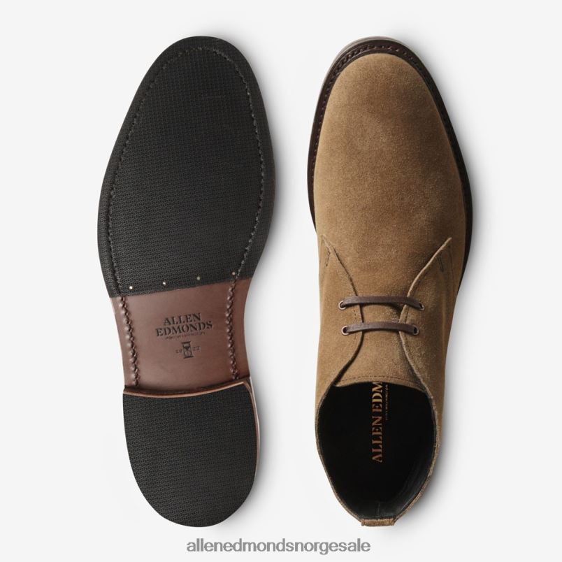 nei Allen Edmonds menn cyrus chukka støvel lysebrunt semsket skinn 64B6Z150