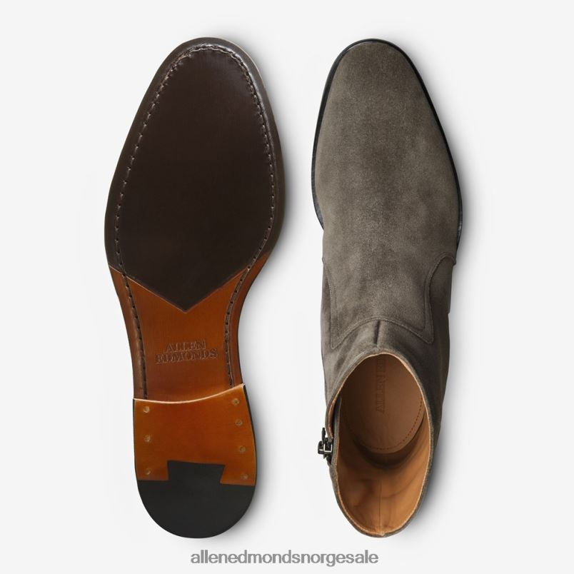 nei Allen Edmonds menn siena støvel med glidelås grå semsket skinn 64B6Z491