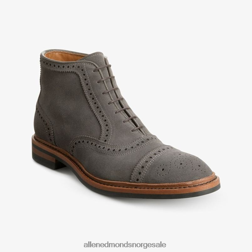 nei Allen Edmonds menn Hamilton værbestandig oxford-kjolestøvel magnet grå semsket skinn 64B6Z342