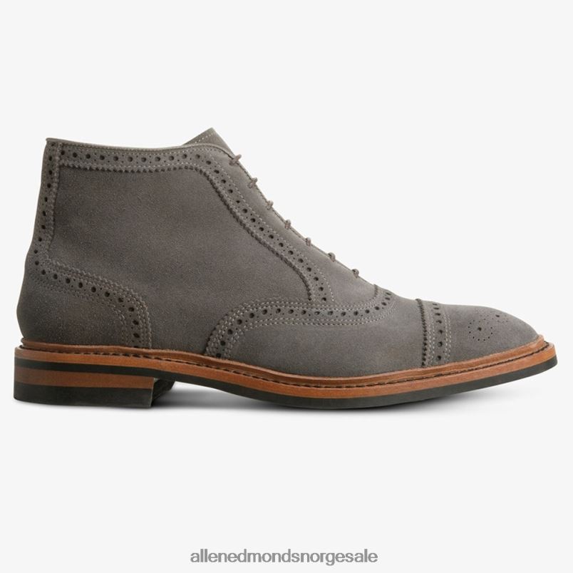 nei Allen Edmonds menn Hamilton værbestandig oxford-kjolestøvel magnet grå semsket skinn 64B6Z342