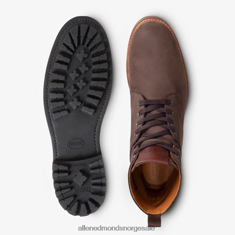 nei Allen Edmonds menn chapman værbestandig kampstøvel brunt semsket skinn 64B6Z405
