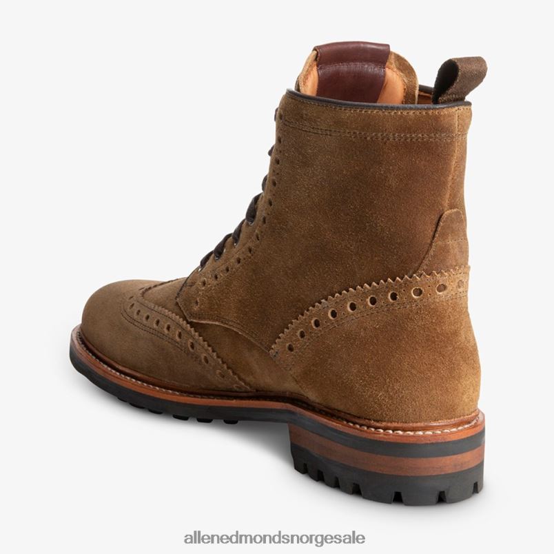 nei Allen Edmonds menn chapman værbestandig vingetippstøvel lysebrunt semsket skinn 64B6Z474