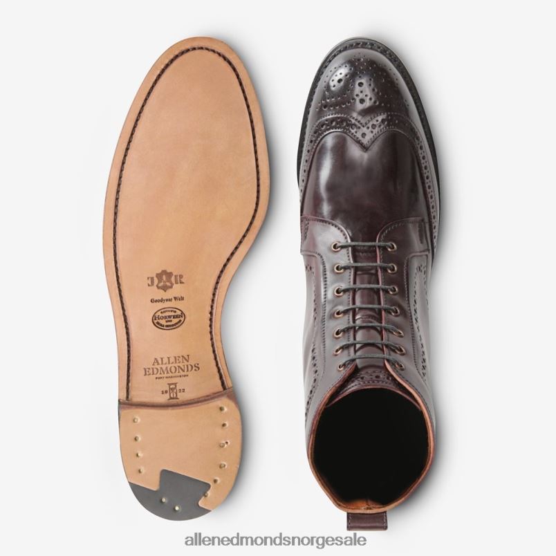 nei Allen Edmonds menn dalton shell cordovan kjole støvel burgunder cordovan 64B6Z479