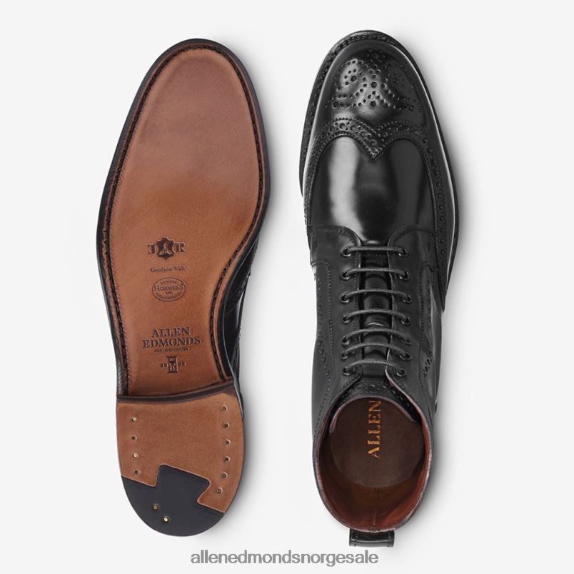 nei Allen Edmonds menn dalton shell cordovan kjole støvel svart cordovan 64B6Z141