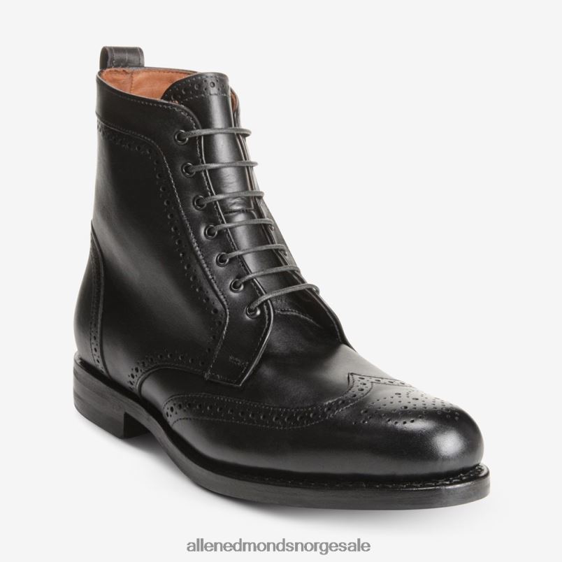 nei Allen Edmonds menn dalton wingtip kjole støvel med dainite gummisåle svart 64B6Z116