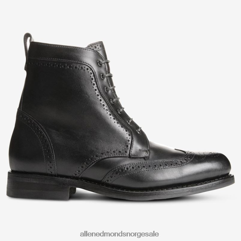 nei Allen Edmonds menn dalton wingtip kjole støvel med dainite gummisåle svart 64B6Z116