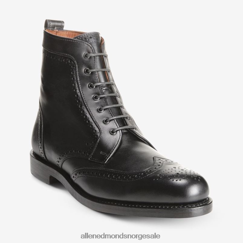 nei Allen Edmonds menn dalton wingtip kjole støvel svart 64B6Z142