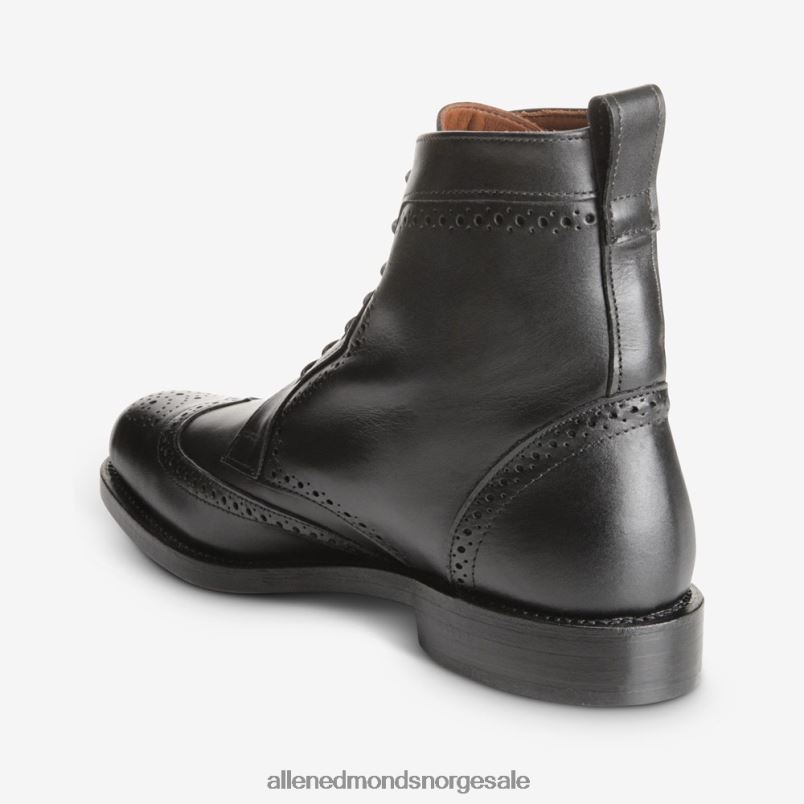 nei Allen Edmonds menn dalton wingtip kjole støvel svart 64B6Z142