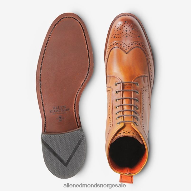 nei Allen Edmonds menn dalton wingtip kjole støvel valnøtt brun 64B6Z483