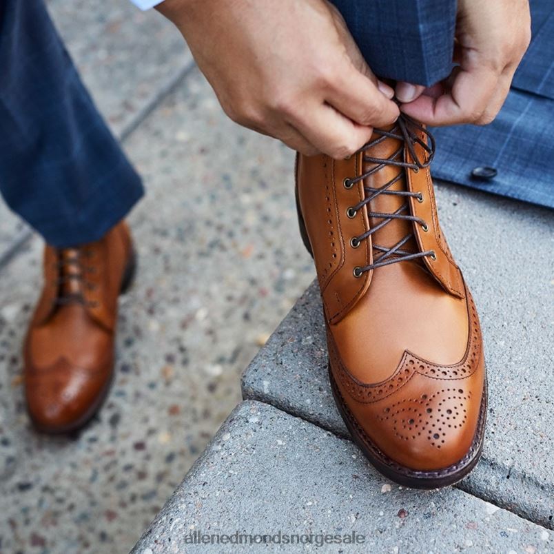 nei Allen Edmonds menn dalton wingtip kjole støvel valnøtt brun 64B6Z483