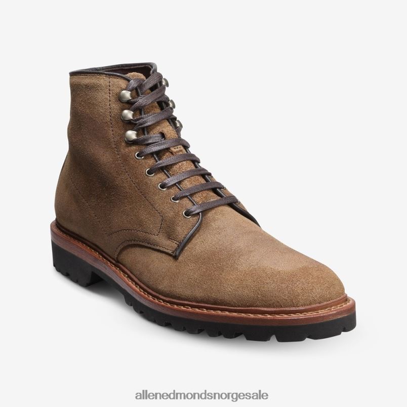 nei Allen Edmonds menn higgins mill boot med lug såle lysebrunt semsket skinn 64B6Z470