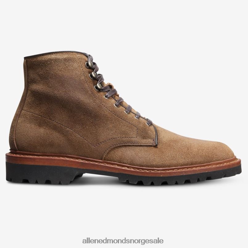 nei Allen Edmonds menn higgins mill boot med lug såle lysebrunt semsket skinn 64B6Z470