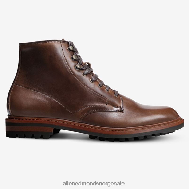 nei Allen Edmonds menn higgins mill boot med lug såle naturlig brunt skinn 64B6Z469