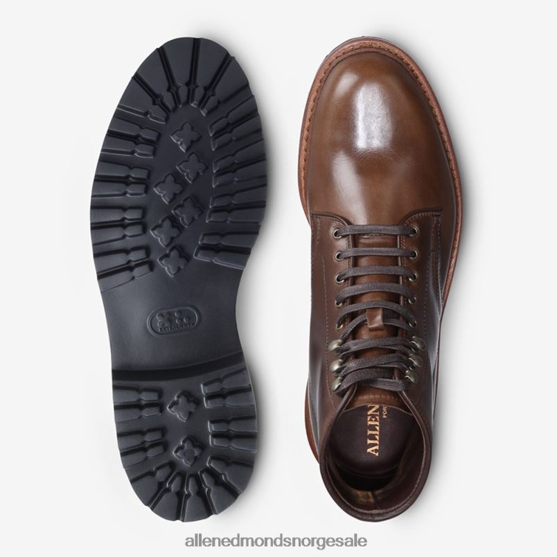 nei Allen Edmonds menn higgins mill boot med lug såle naturlig brunt skinn 64B6Z469