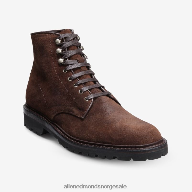 nei Allen Edmonds menn higgins mill boot med lug såle snus brun semsket skinn 64B6Z471