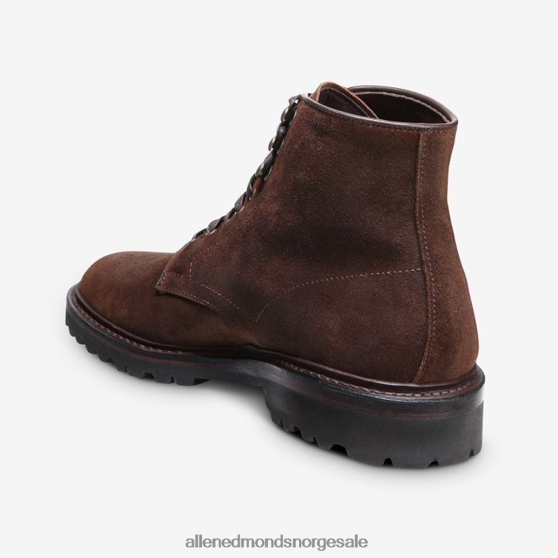 nei Allen Edmonds menn higgins mill boot med lug såle snus brun semsket skinn 64B6Z471