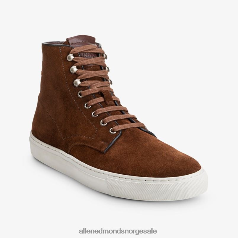 nei Allen Edmonds menn higgins mill high-top joggesko snus brun semsket skinn 64B6Z94