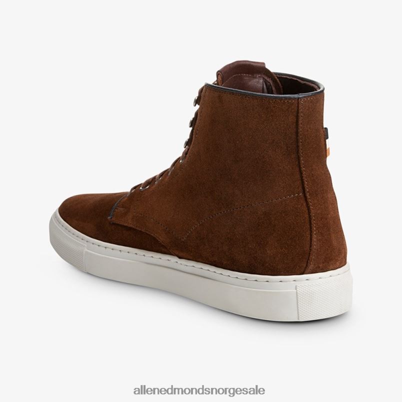 nei Allen Edmonds menn higgins mill high-top joggesko snus brun semsket skinn 64B6Z94