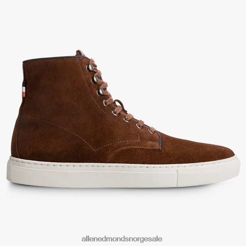 nei Allen Edmonds menn higgins mill high-top joggesko snus brun semsket skinn 64B6Z94