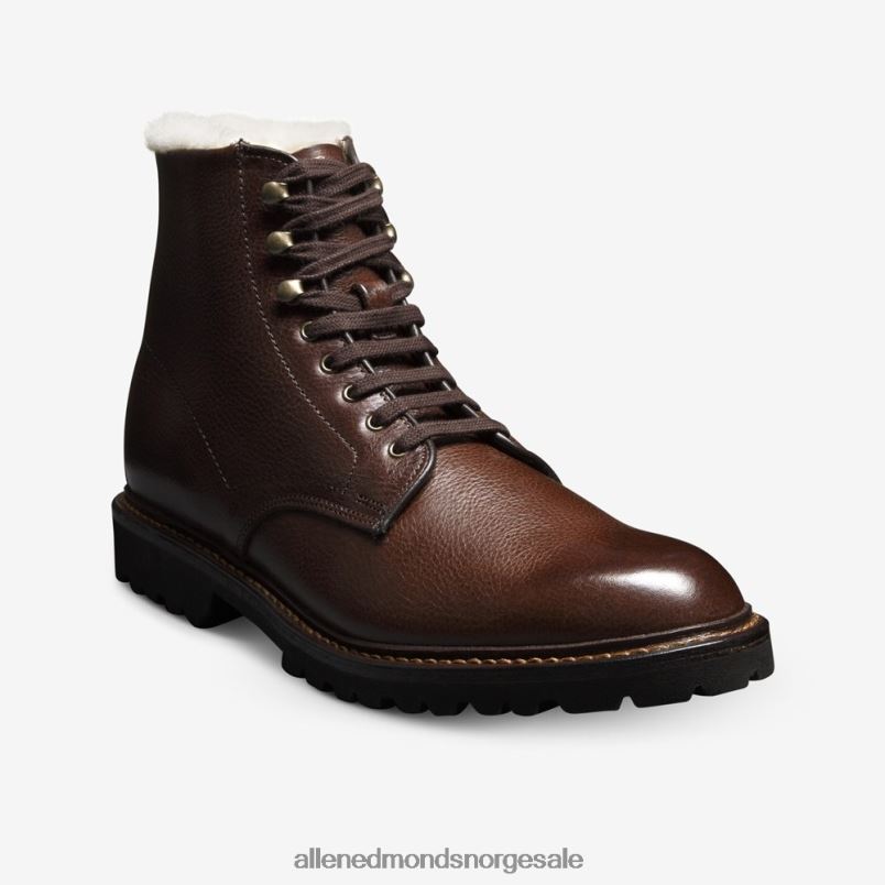 nei Allen Edmonds menn higgins mill hiker shearling støvel brunt skinn 64B6Z144