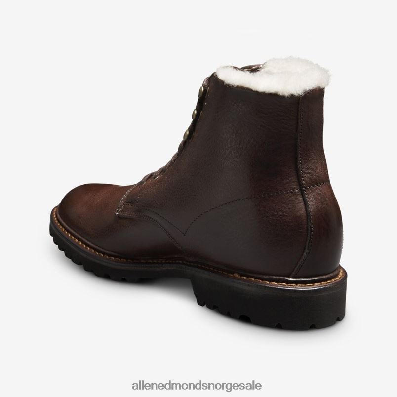 nei Allen Edmonds menn higgins mill hiker shearling støvel brunt skinn 64B6Z144