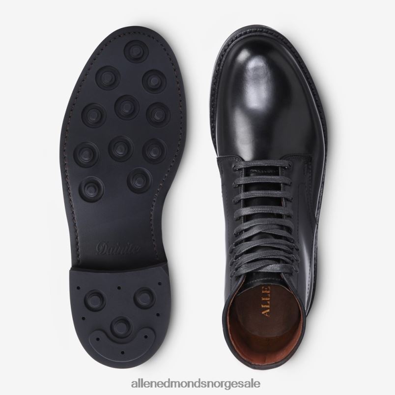 nei Allen Edmonds menn higgins mill støvel med skall cordovan skinn svart cordovan 64B6Z292