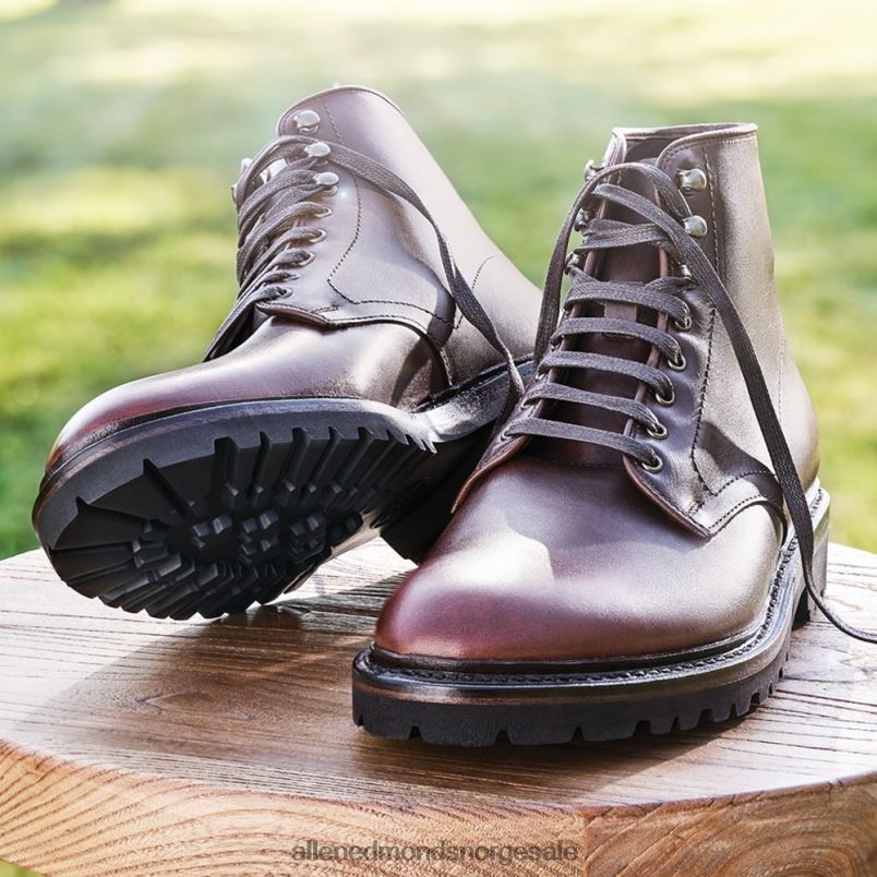 nei Allen Edmonds menn higgins mill værbestandig støvel med lugsåle burgunder 64B6Z261