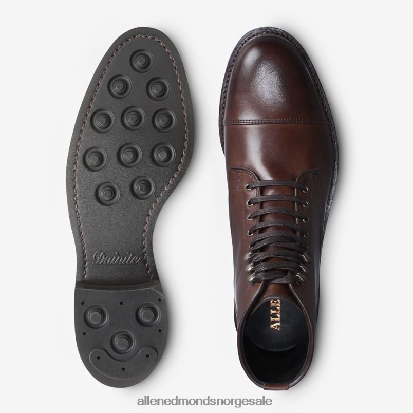 nei Allen Edmonds menn landon cap-toe støvel mahogni brun 64B6Z143