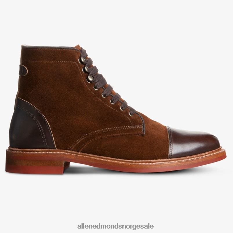 nei Allen Edmonds menn landon cap-toe støvel snus brun semsket skinn 64B6Z365