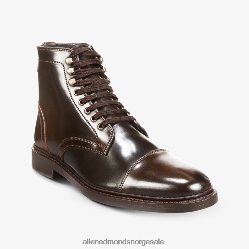 nei Allen Edmonds menn landon shell cordovan cap-toe dress boot brun 64B6Z339