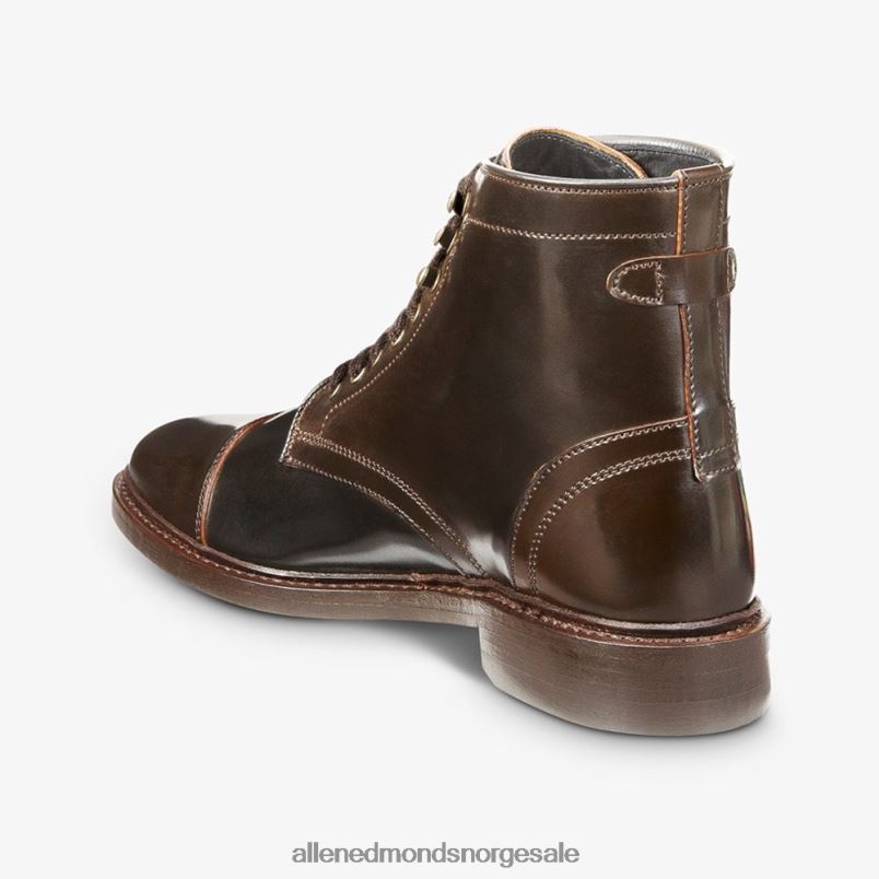 nei Allen Edmonds menn landon shell cordovan cap-toe dress boot brun 64B6Z339