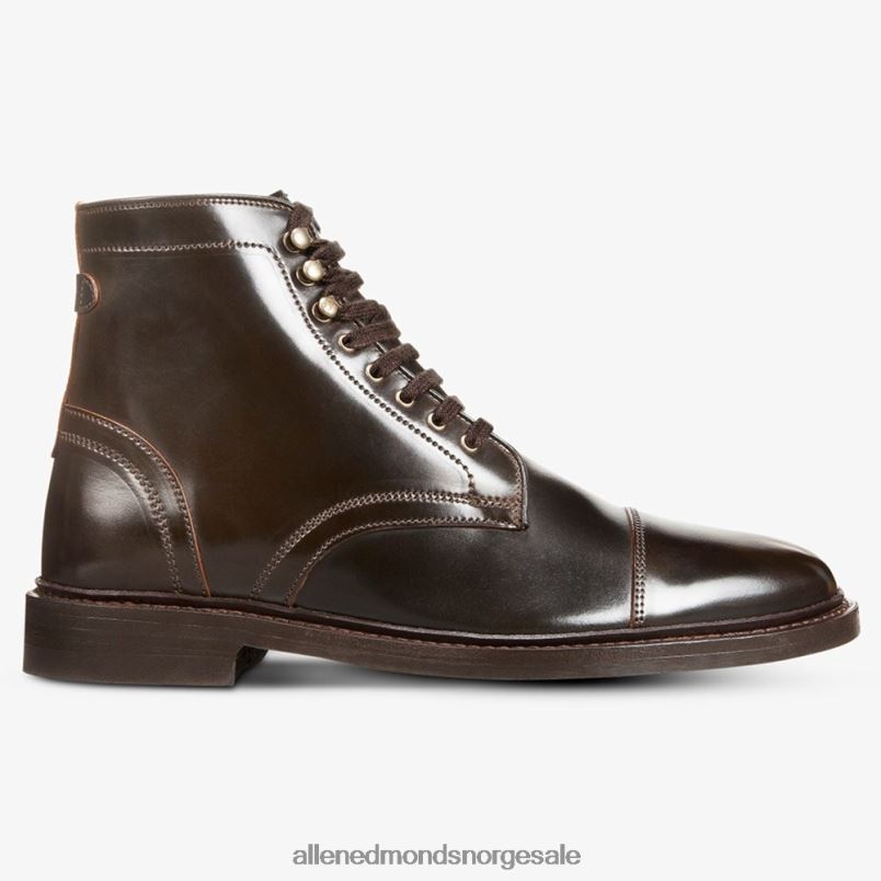 nei Allen Edmonds menn landon shell cordovan cap-toe dress boot brun 64B6Z339