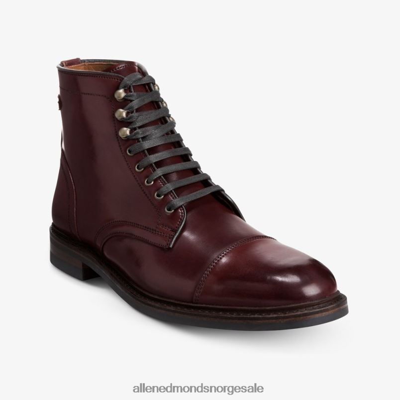 nei Allen Edmonds menn landon shell cordovan cap-toe dress boot burgunder cordovan 64B6Z337