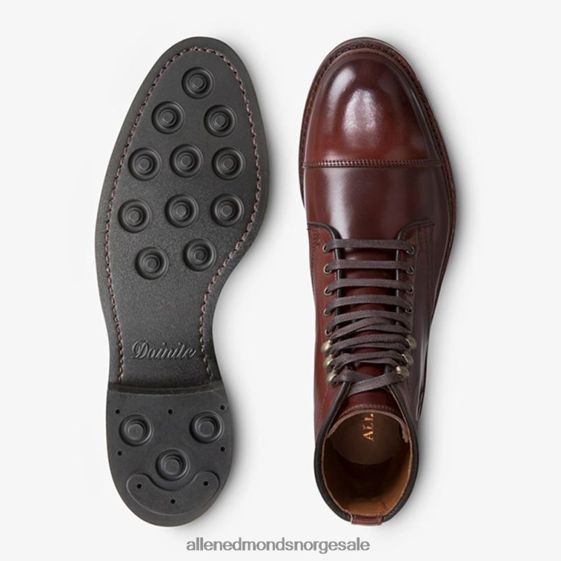 nei Allen Edmonds menn landon shell cordovan cap-toe dress boot chili cordovan 64B6Z338