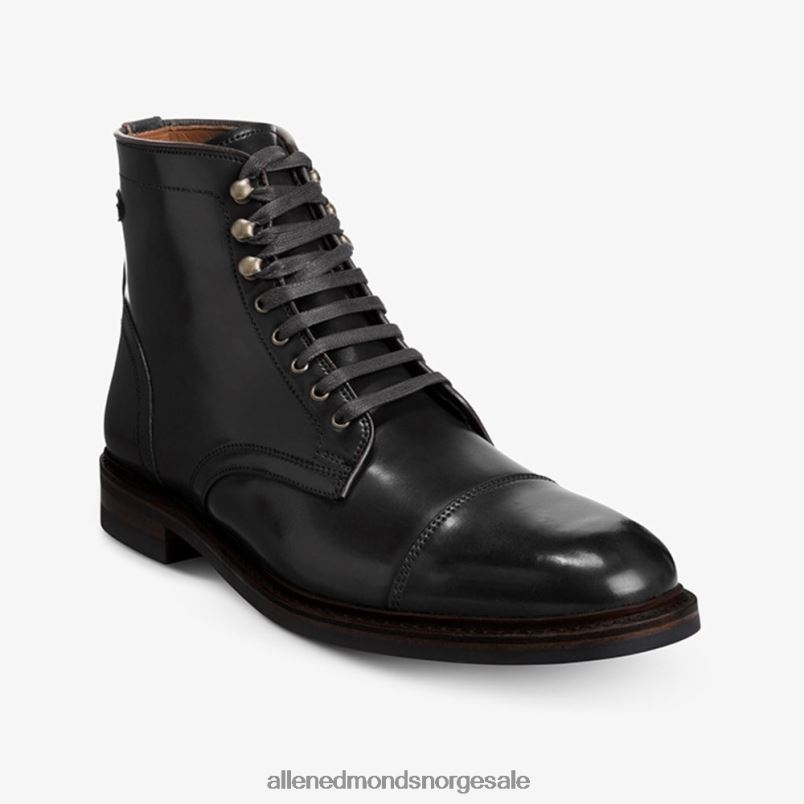 nei Allen Edmonds menn landon shell cordovan cap-toe dress boot svart cordovan 64B6Z54