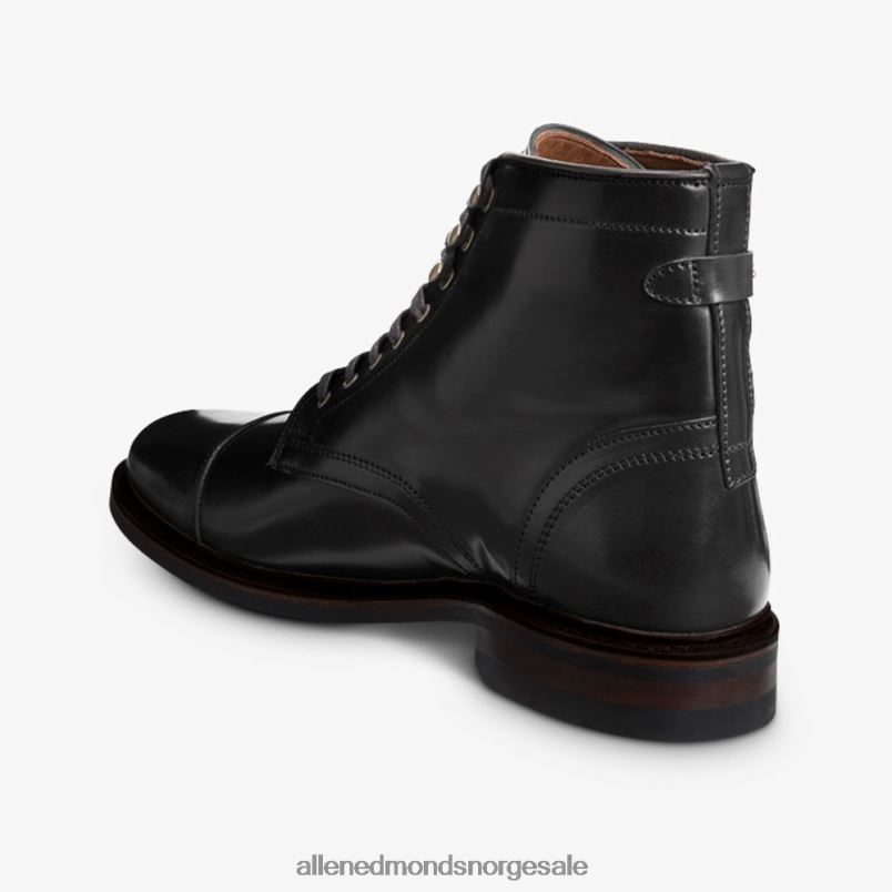 nei Allen Edmonds menn landon shell cordovan cap-toe dress boot svart cordovan 64B6Z54