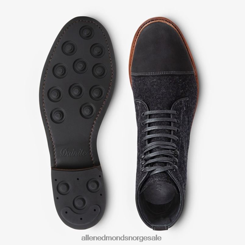 nei Allen Edmonds menn landon ull-tåstøvel grå 64B6Z65