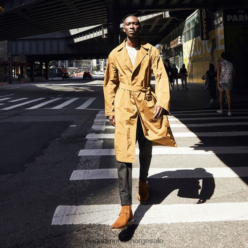 nei Allen Edmonds menn Discovery motorstøvel i semsket skinn fra Armando cabral konjakk 64B6Z129