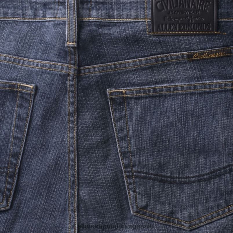 nei Allen Edmonds unisex civilianaire dean jeans med normal passform lyseblå skyll 64B6Z514