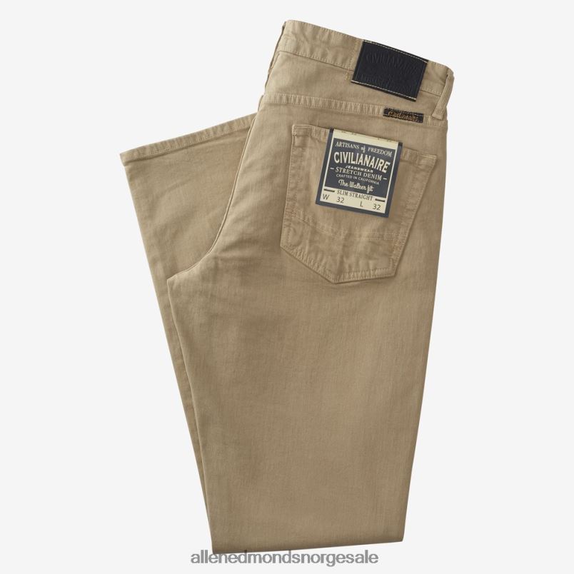 nei Allen Edmonds unisex civilianaire walker jeans med slim-rett passform kaki 64B6Z498