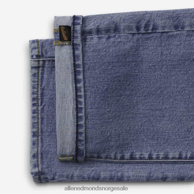 nei Allen Edmonds unisex civilianaire walker jeans med slim-rett passform middels distressed blå 64B6Z503