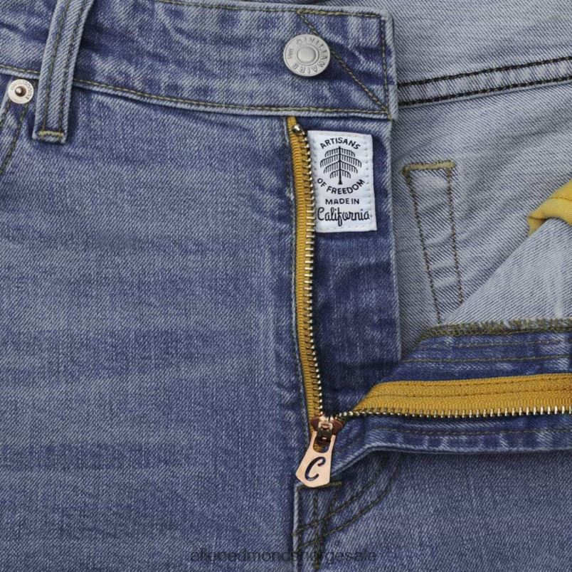 nei Allen Edmonds unisex civilianaire walker jeans med slim-rett passform middels distressed blå 64B6Z503