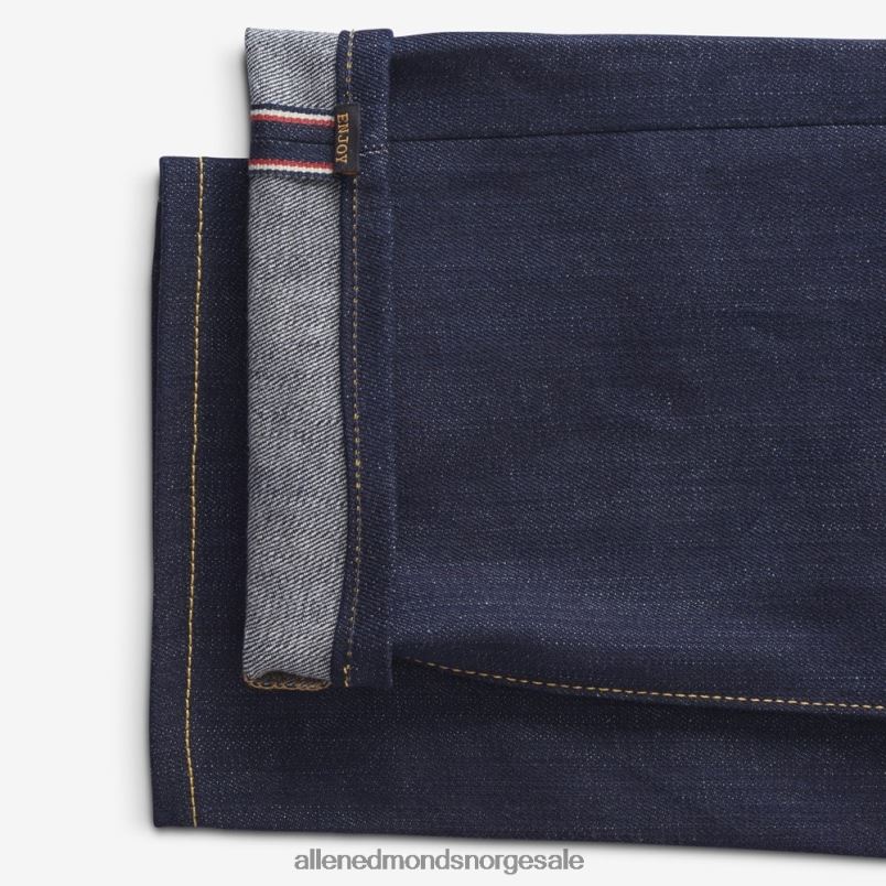 nei Allen Edmonds unisex civilianaire walker jeans med slim-rett passform rå selvage blå 64B6Z160