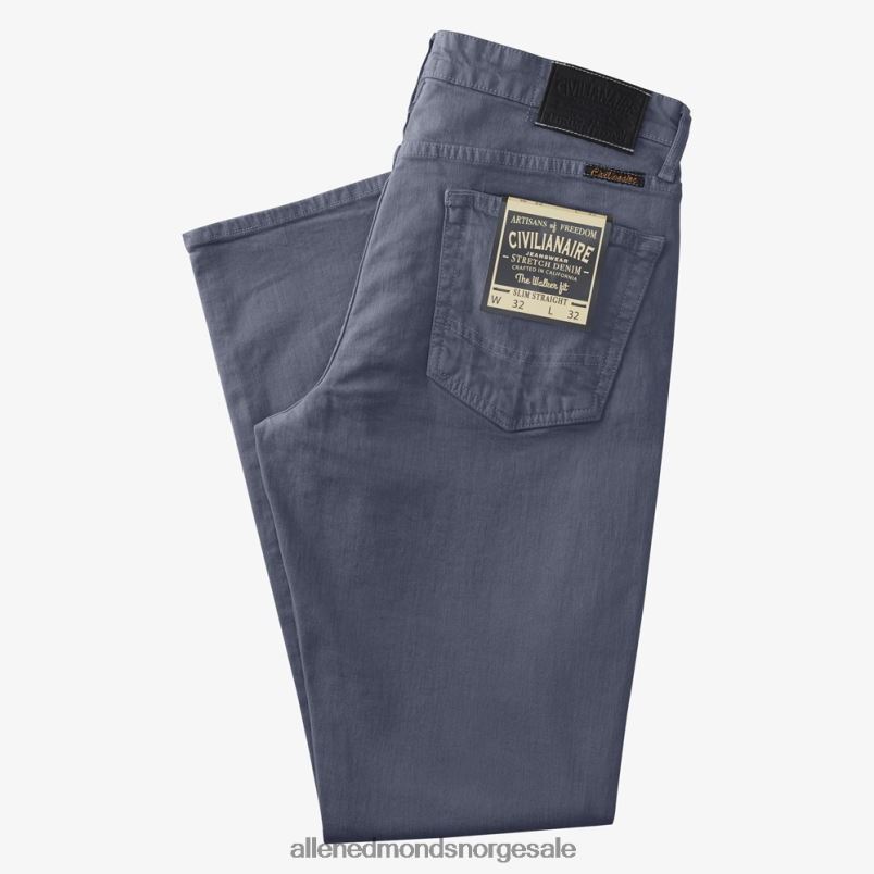 nei Allen Edmonds unisex civilianaire walker jeans med slim-rett passform skiferblå 64B6Z502