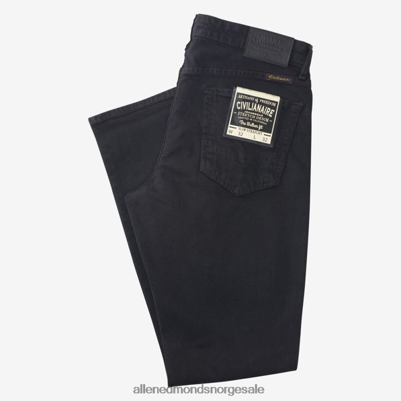 nei Allen Edmonds unisex civilianaire walker jeans med slim-rett passform svart 64B6Z499