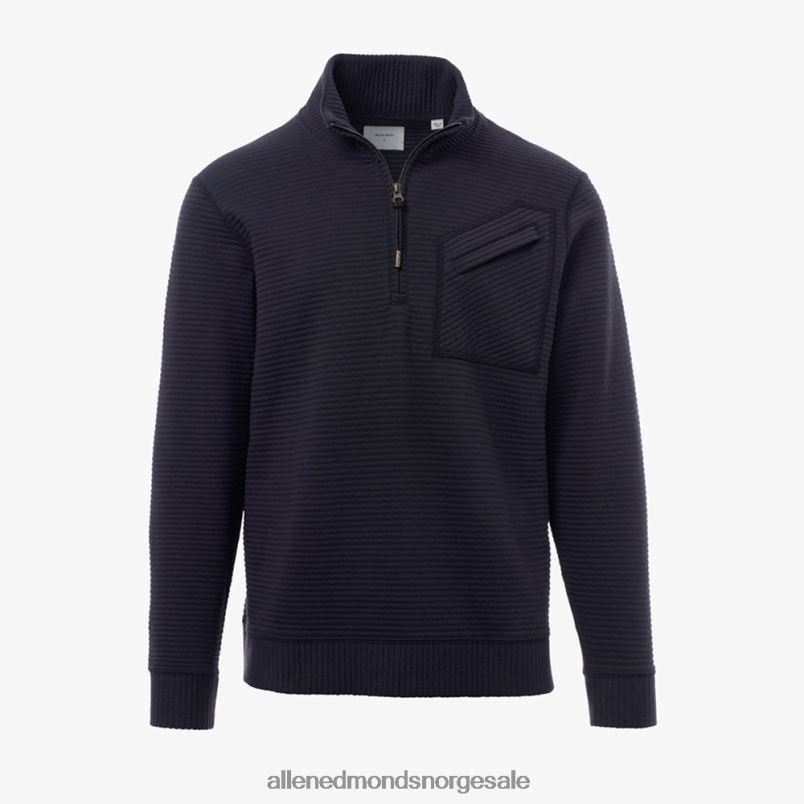 nei Allen Edmonds unisex Billy reid vattert genser med halv glidelås marinen 64B6Z538