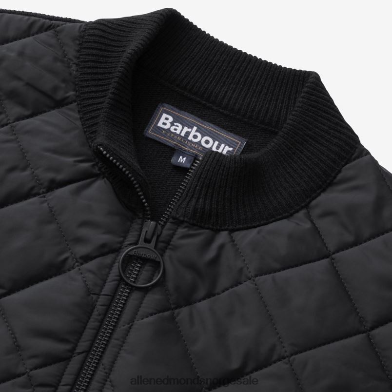 nei Allen Edmonds unisex barbour diamant vattert genser med full glidelås svart 64B6Z253